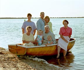 Cape Cod family portrait grandparents grandchildren