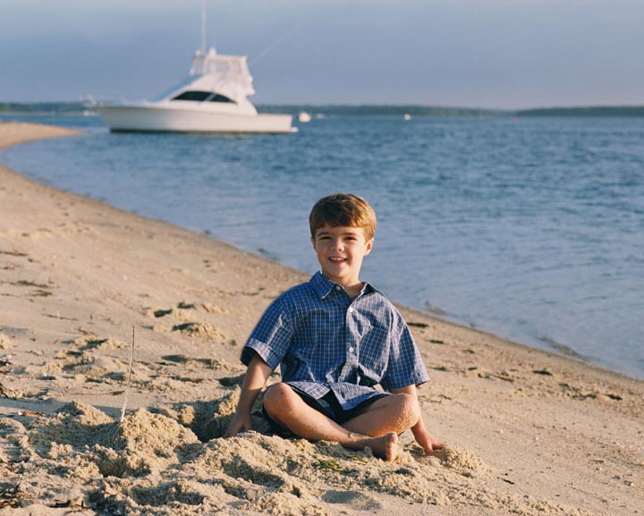 child portrait Cape Cod day at the beach
